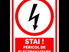 Semn pentru stai pericol de electrocutare