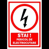 Semn pentru stai pericol de electrocutare